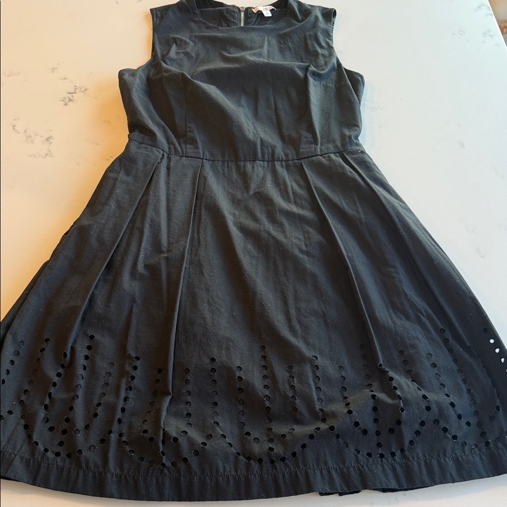 GAP Elegant Black Eyelet Mini Dress